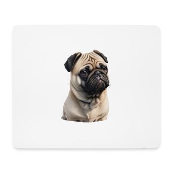 Carlin - Tapis de souris (format paysage) - blanc - Devant