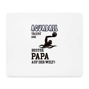 Aquaball Spieler Aquaballer Papa Vater Wasserball - Mousepad (Querformat) - Weiß - Vorne