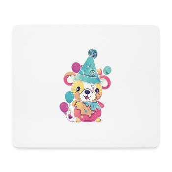 Ours de fête - Tapis de souris (format paysage) - blanc - Devant
