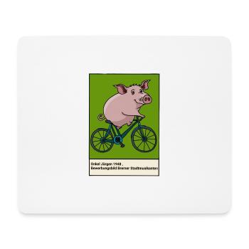 Onkel Jürgen - Mousepad (Querformat) - Weiß - Vorne