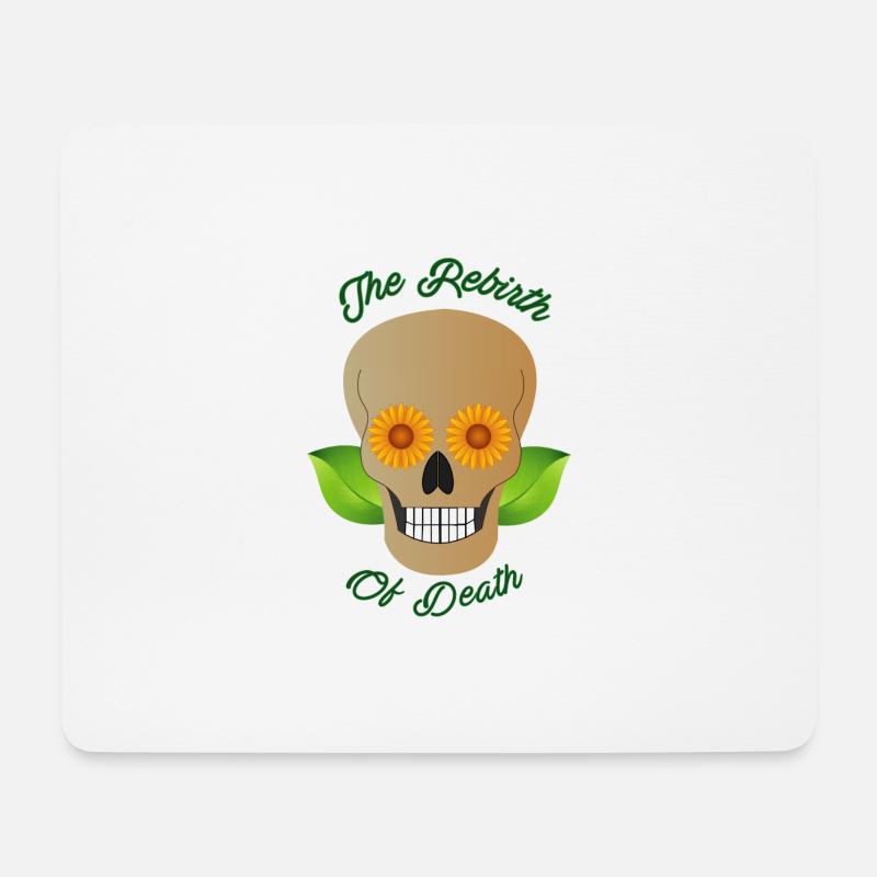 Die Wiedergeburt des Todes - Mousepad (Querformat) - Weiß