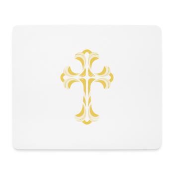 Cross Motif - Mouse Pad (horizontal) - white - Front