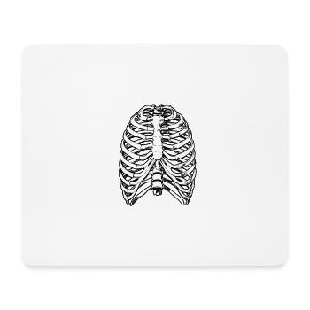 bone thorax rib cage radiology - Mouse Pad (horizontal) - white - Front