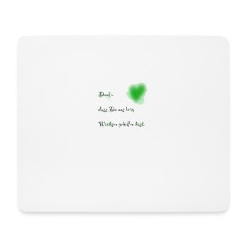 Danke, dass du uns beim Wachsen geholfen hast - Mousepad (Querformat) - Weiß - Vorne