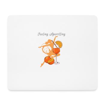 Illustration, bunt, Graffiti,Feeling,aperoli - Mousepad (Querformat) - Weiß - Vorne