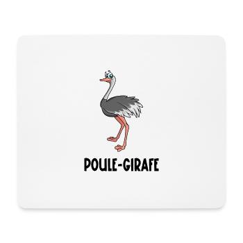 poule-girafe - Tapis de souris (format paysage) - blanc - Devant