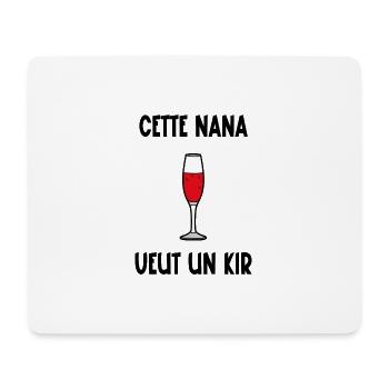 cette nana veut un kir - Tapis de souris (format paysage) - blanc - Devant