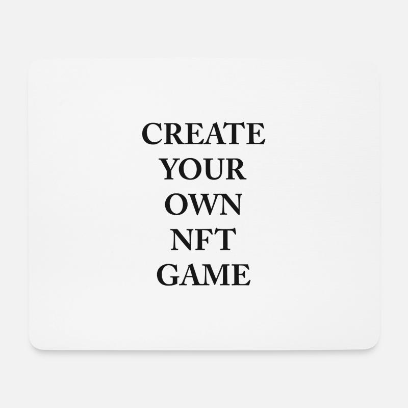 your own NFT Game - Mousepad (Querformat) - Weiß