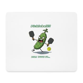 Pickleball - Mousepad (Querformat) - Weiß - Vorne