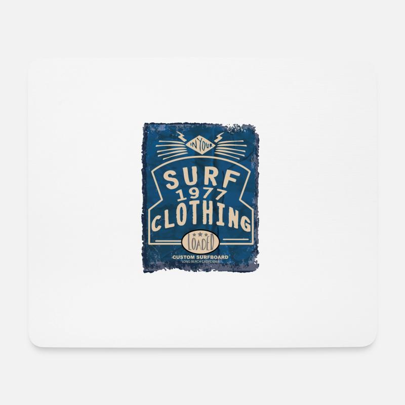 surf clothing - Mousepad (Querformat) - Weiß