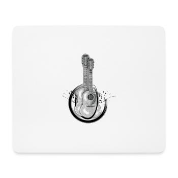 Gitarren - Liebe zur Musik - Mousepad (Querformat) - Weiß - Vorne