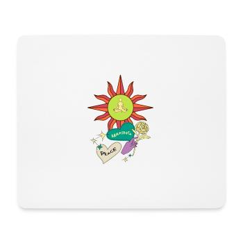 Peace making love, shirt, t-shirt, sweater timeless - Mouse Pad (horizontal) - white - Front