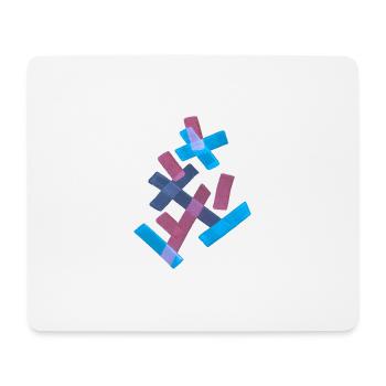Muster - Modern & Bunt - Mousepad (Querformat) - Weiß - Vorne