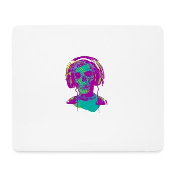 -Musik - Mousepad (Querformat) - Weiß - Vorne