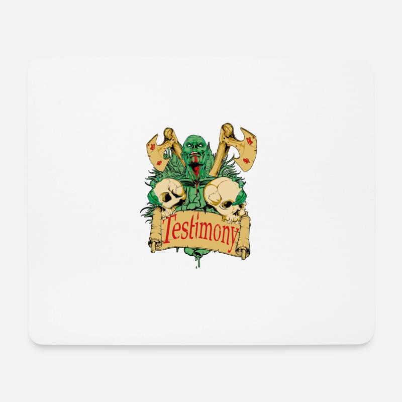 testimony - Mousepad (Querformat) - Weiß