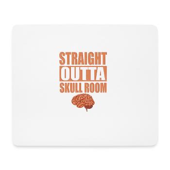 Straight outta Skull Room T-Shirt - Mousepad (Querformat) - Weiß - Vorne