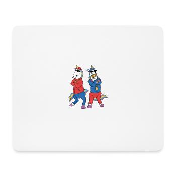 gangster rappeur licorne drôle de cadeau de Noël - Tapis de souris (format paysage) - blanc - Devant