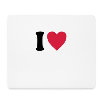 I love TRUCKS (colors selectable!) - Mouse Pad (horizontal) - white - Front