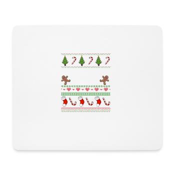 Baby Weihnachten Ugly Christmas Xmas Geschenk Kid - Mousepad (Querformat) - Weiß - Vorne