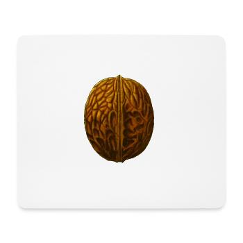 walnuts walnuss veggie gemuese fruits10 - Mousepad (Querformat) - Weiß - Vorne