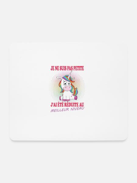 Licorne - Mousepad (Querformat) - Weiß