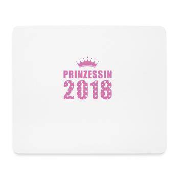 Prinzessin 2018 - Geburtstag - Bday - Mousepad (Querformat) - Weiß - Vorne