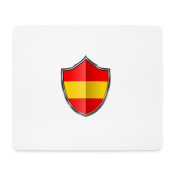 Spanien Flagge Wappen Silber 015 - Mousepad (Querformat) - Weiß - Vorne