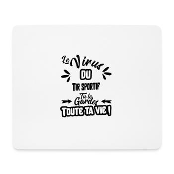 Le virus du Tir sportif cadeau - Tapis de souris (format paysage) - blanc - Devant