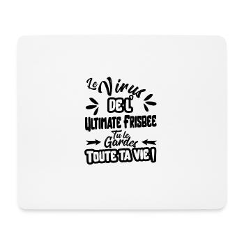 Le virus de l' Ultimate Frisbee cadeau - Tapis de souris (format paysage) - blanc - Devant