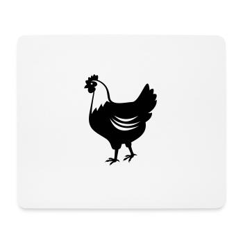 Huhn - Henne - Mousepad (Querformat) - Weiß - Vorne