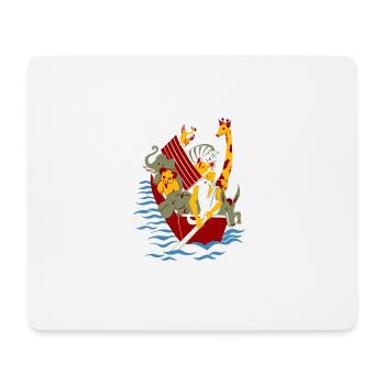 Arche Noah Bibel Geschichte Religion Tiere Rettung - Mousepad (Querformat) - Weiß - Vorne
