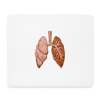 Lung: O - Mouse Pad (horizontal) - white - Front