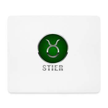 Sternzeichen Stier Horoskop Geschenkidee Geburt - Mousepad (Querformat) - Weiß - Vorne