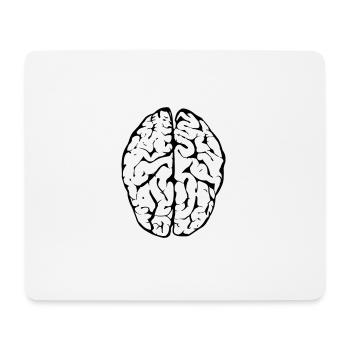 brain - Mouse Pad (horizontal) - white - Front