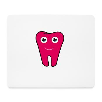 Pratique dentaire dent Logo - Tapis de souris (format paysage) - blanc - Devant