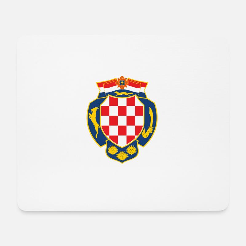 Stari Hrvatski Grb - Tomic Design - Mousepad (Querformat) - Weiß