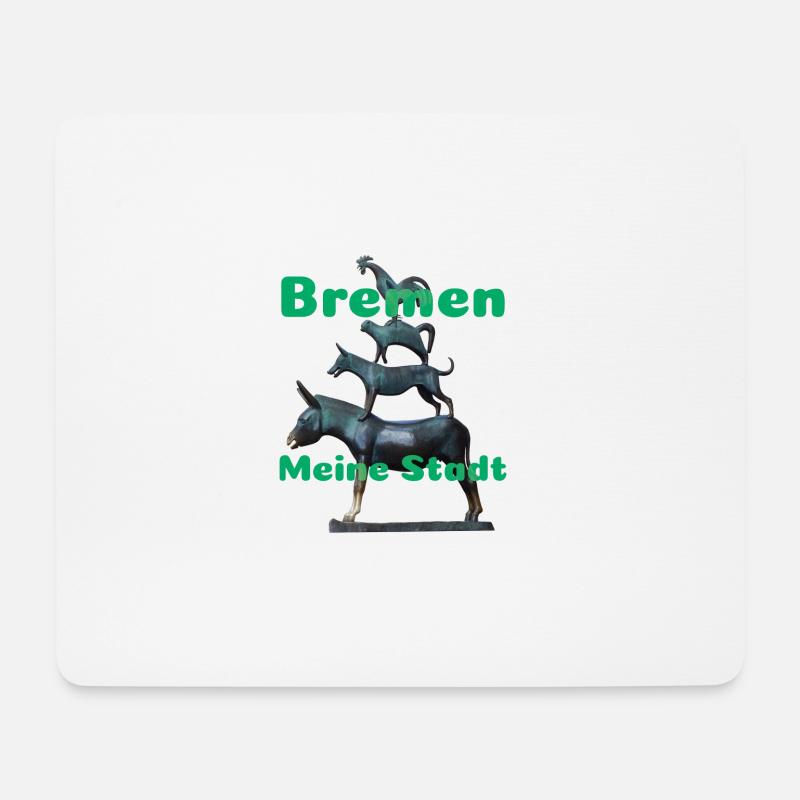 Bremen - Mousepad (Querformat) - Weiß
