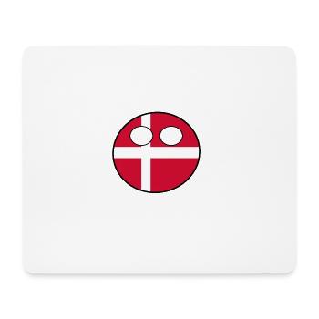 Countryball pays Patrie Danemark - Tapis de souris (format paysage) - blanc - Devant