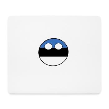 Countryball Country Home Estonia - Mouse Pad (horizontal) - white - Front