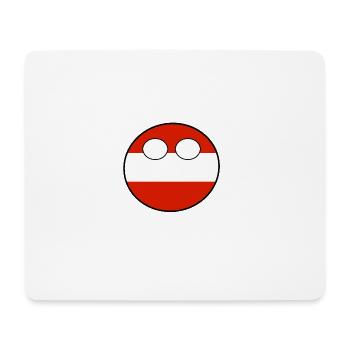Countryball Pays Patrie Autriche - Tapis de souris (format paysage) - blanc - Devant