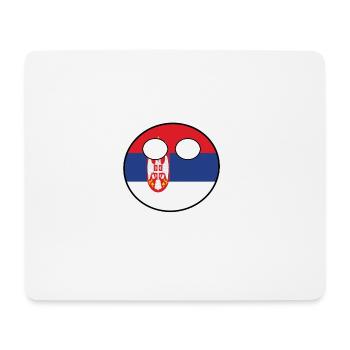 Countryball Country Home Serbia - Mouse Pad (horizontal) - white - Front