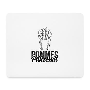 Pommes Prinzessin - Mousepad (Querformat) - Weiß - Vorne