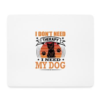 Yorkshire Terrier Mein Hund Retro Vintage - Mousepad (Querformat) - Weiß - Vorne