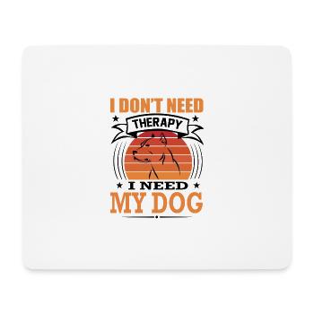 Staffordshire Bull Terrier Mein Hund Retro Vintage - Mousepad (Querformat) - Weiß - Vorne