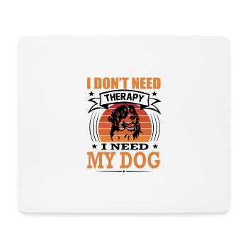 Berner Sennenhund Bernhardiner Mein Hund Retro - Mousepad (Querformat) - Weiß - Vorne