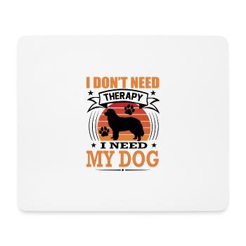 Berner Sennenhund Bernhardiner Mein Hund Retro - Mousepad (Querformat) - Weiß - Vorne