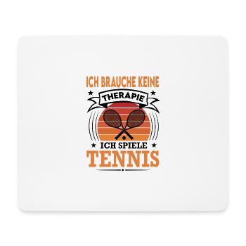 Tennis Spielen Sport Verein Doppel Retro Vintage - Mousepad (Querformat) - Weiß - Vorne