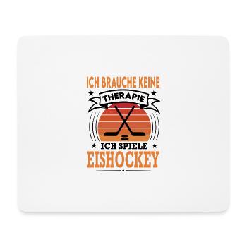 Eishockey Spielen Verein Sport Retro Vintage - Mousepad (Querformat) - Weiß - Vorne