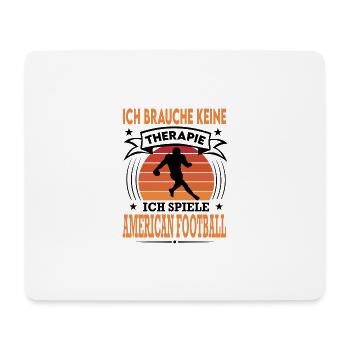 American Football Sport Retro Vintage - Mousepad (Querformat) - Weiß - Vorne