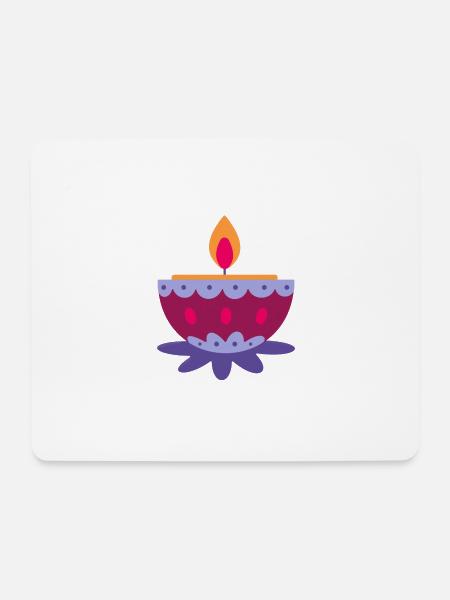 Diwali Indian Festival Laternenfest - Mousepad (Querformat) - Weiß